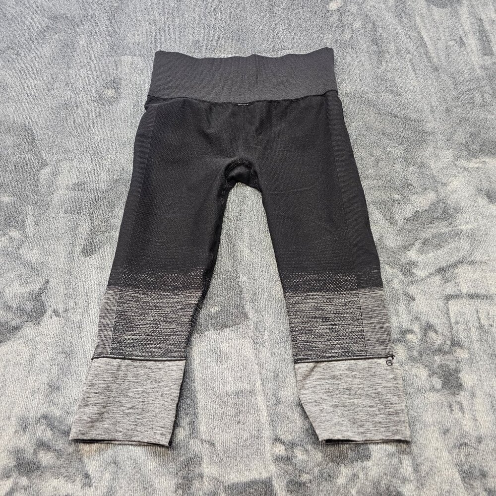Lululemon Seamlessly Street Crop Heathered Black Leggings Mid-Rise Womens Size 6 - Picture 5 of 11